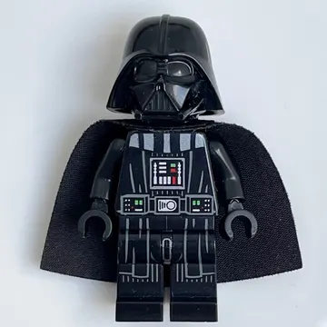 Darth Vader, White Skin, 50231 Cape, Robe Hem and Stripes on Legs, Plain Arms