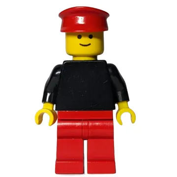Black Torso, Red Legs, Red Hat