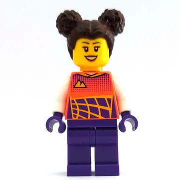 Stunt Rider, Coral Race Jacket, Dark Purple Legs