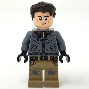 Bruce Wayne, Dark Bluish Gray Hoodie