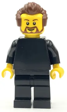 Man, Black, Reddish Brown Hair