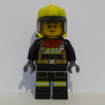 Bob, Black Firesuit, Vibrant Yellow Helmet