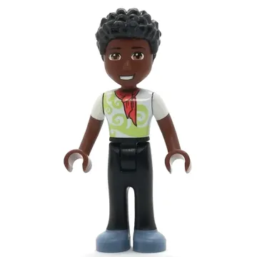 Trevor - White Shirt, Black Pants, Black Hair