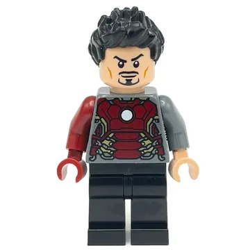 Tony Stark Transforming into Iron Man, Dark Bluish Grey Torso
