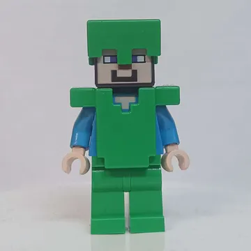 Steve in Bright Green Helmet and Armor