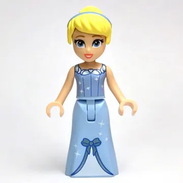 Cinderella - Bright Light Blue Dress, White Under-Dress - Thin Hinge, Hair Band