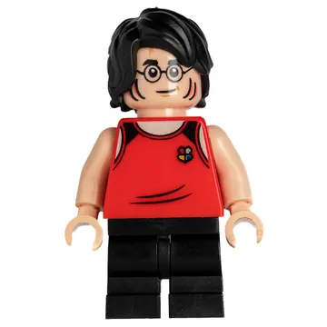 Harry Potter, Tournament Uniform Red Diving Outfit with Hogwarts Crest, Black Legs