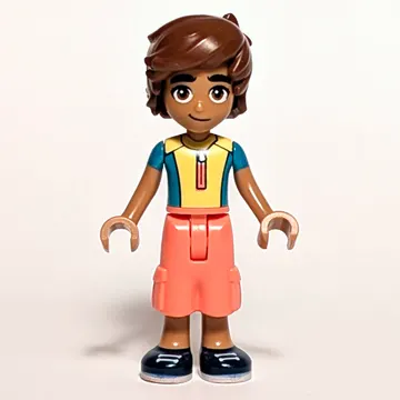 Leo - Yellow Shirt, Coral Pants