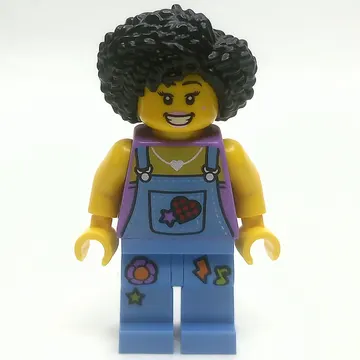 Street Musician, Medium Blue Overalls