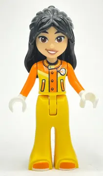 Liann - Orange/Yellow Ski Suit