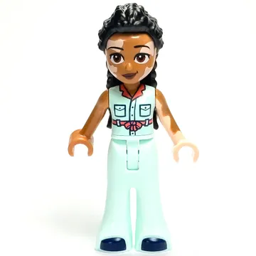 Jordin - White Shirt, Light Aqua Pants