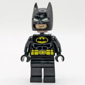 Batman, Black Suit, Black Cowl, Yellow Batman Logo, Neck Bracket