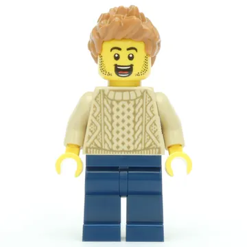 Tan Torso, Dark Blue Legs, Medium Nougat Hair