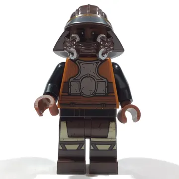 Lando Calrissian, Skiff Guard Disguise, Dark Brown Helmet and Legs