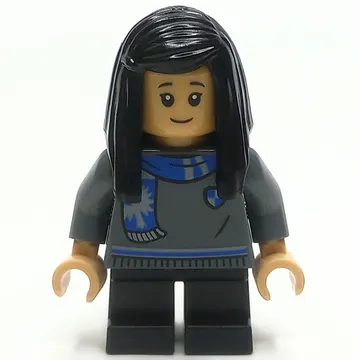 Cho Chang, Short Legs, Dark Bluish Grey Sweater, Scarf