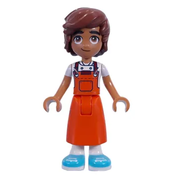 Leo - Reddish Orange Apron
