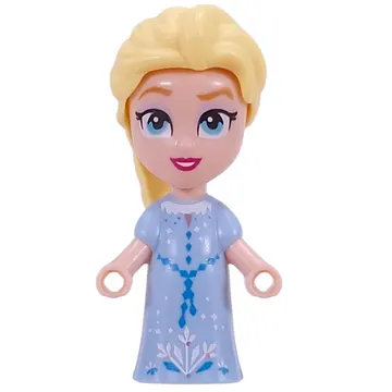 Elsa - Microdoll, Bright Light Blue Dress, Hair in Tail