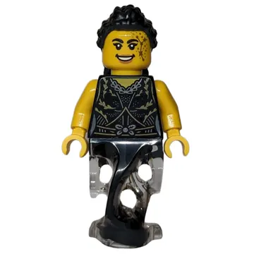 Woman, Black Dress, Ghost Legs