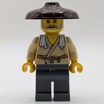 Tan Robes, Dark Bluish Grey Legs, Dark Brown Hat