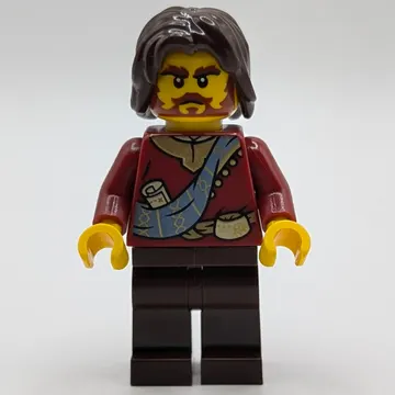 Dark Red Robes, Dark Brown Legs, Dark Brown Hair