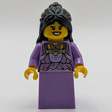 Medium Lavender Dress, Black Hair