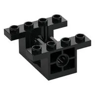 Gearbox 4 x 4 x 1 2/3 with 1 x 2 Cutouts, Pin Holes