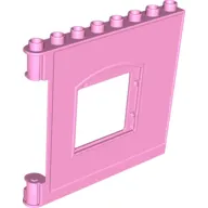 Duplo Building Wall 1 x 8 x 6 with Window Opening, Hinge on Left