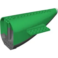 Aircraft Fuselage Curved Aft Section with Dark Bluish Gray Base