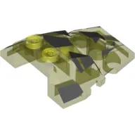 Brick Wedged, Sloped 4 x 4 Fractured Polygon Top with Dark Bluish Gray Facets Print (Rock Monster Giant)