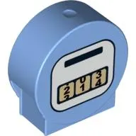 Duplo Brick 1 x 3 x 2 Round Top with Gas / Fuel / Petrol Pump Gauge Print