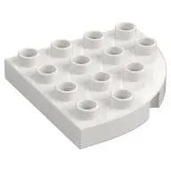 Duplo Plate Round Corner 4 x 4