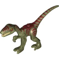 Animal, Dinosaur, Coelophysis / Gallimimus with Dark Red Markings Print