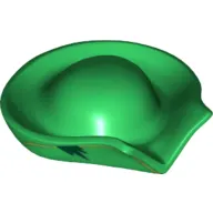 Hat Pirate Circular with Fold in Brim and Lime Line around Brim Print