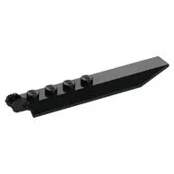 Hinge Plate 1 x 8 Locking with Angled Side Extensions, Squared Plate Underside, 7 Teeth