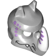 Mask Rhino with Striped Horn Print