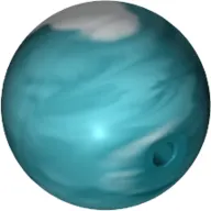 Projectile, Large Figure Weapon, Zamor Sphere / Ball with Marbled White Pattern