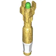 Tool Screwdriver with 4 Prongs with Green Tip and White Handle Print (Sonic Screwdriver)