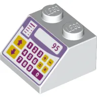 Brick Sloped 45° 2 x 2 with Cash Register Print