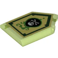 Tile Special 2 x 3 Pentagonal with Nexo Power Shield Print - Venom Bite