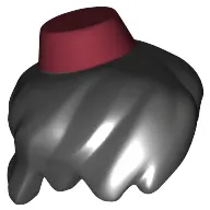 Hair and Hat, Dark Red Fez