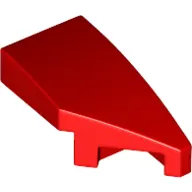 Brick Wedged, Curved 2 x 1 with Stud Notch Right