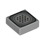 Tile 1 x 1 with Telephone Speaker Print