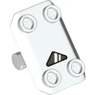 Plate Special / Shield Rectangular with 4 Studs and Window Print