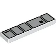 Tile 1 x 4 with Utility Belt Print (Stormtrooper)