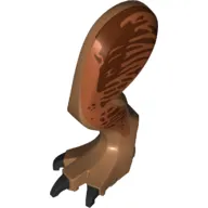 Animal Body Part, Dinosaur, Tyrannosaurus Rex Leg, Left, with Pin, Dark Orange and Reddish Brown Markings Print