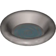 Equipment Dish / Plate / Bowl 3 x 3 with Swirling Water (Pensieve) Print
