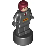 Minifig Trophy Statuette, Gryffindor Student, Dark Red Hair Print