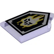 Tile Special 2 x 3 Pentagonal with Nexo Power Shield Print - Malicious Melting