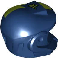 Helmet Elaborate with Lime 'R' and Stripe print