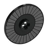 Technic Disc 3 x 3 with Light Bluish Grey Lines print (Fan Blades)